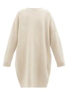 Lauren Manoogian - Dropped-shoulder Ribbed-knit Dress - Womens - Light Grey