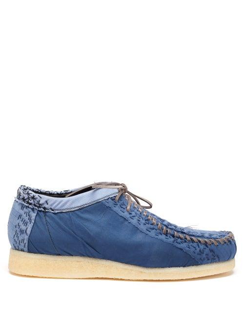 Matchesfashion.com By Walid - Connie Patchwork Denim Moccasins - Mens - Navy Multi