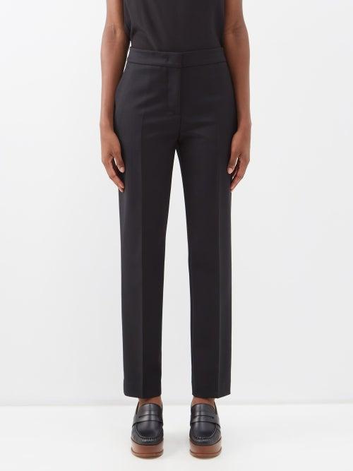 Gabriela Hearst - Michele Tailored Wool-blend Trousers - Womens - Black