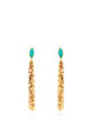 Sylvia Toledano Leaves Clip-on Drop Earrings