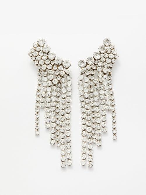 Isabel Marant - A Wild Shore Crystal Fringe Earrings - Womens - Crystal