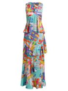 House Of Holland Nova-print Satin Dress