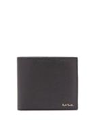 Matchesfashion.com Paul Smith - Foiled Logo Grained Leather Bi Fold Wallet - Mens - Black