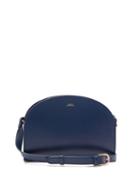 Matchesfashion.com A.p.c. - Half Moon Leather Cross Body Bag - Womens - Blue Navy