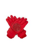 Matchesfashion.com Fendi - Logo Patch Padded Ski Gloves - Womens - Red