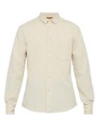 Matchesfashion.com Barena Venezia - Dorona Herringbone Twill Cotton Shirt - Mens - Cream