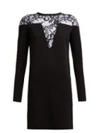 Matchesfashion.com Givenchy - Lace Embellished Mini Dress - Womens - Black