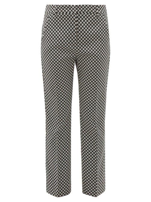 Matchesfashion.com Weekend Max Mara - Capale Trousers - Womens - Navy Multi