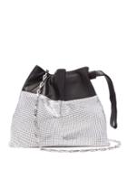 Matchesfashion.com Paco Rabanne - Drawstring Chain Mesh And Leather Pouch - Womens - Silver Multi