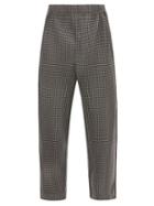 Matchesfashion.com Homme Pliss Issey Miyake - Gingham Technical-pleated Trousers - Mens - Black