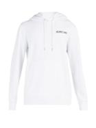 Matchesfashion.com Helmut Lang - Corner Dart Logo Print Hooded Sweatshirt - Mens - White