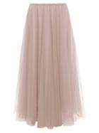 Matchesfashion.com Raey - Elasticated Waist Tulle Maxi Skirt - Womens - Light Pink