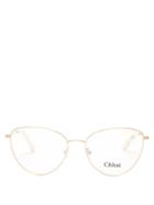 Matchesfashion.com Chlo - Cat-eye Metal Glasses - Womens - Gold