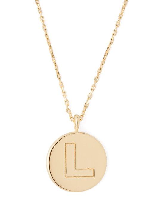 Matchesfashion.com Theodora Warre - L Charm Gold Plated Necklace - Womens - Gold
