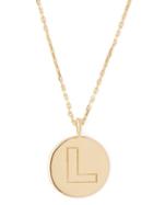 Matchesfashion.com Theodora Warre - L Charm Gold Plated Necklace - Womens - Gold