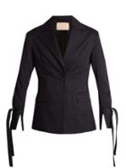 Brock Collection Jadine Single-breasted Cotton-drill Blazer