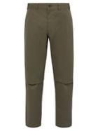 Matchesfashion.com Comme Des Garons Shirt - Tapered Cotton Trousers - Mens - Green