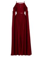 Elie Saab Ruffle-trimmed Cut-out Silk Gown