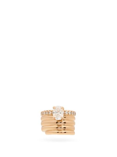 Matchesfashion.com Repossi - Blast Diamond & 18kt Rose-gold Ear Cuff - Womens - Rose Gold