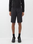 Moncler - Elasticated-waist Ripstop Shorts - Mens - Black