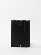 A.p.c. - Charles Leather Cross-body Bag - Mens - Black