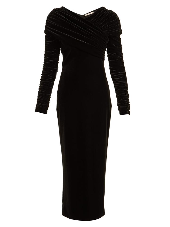 Christopher Kane Gathered Stretch-velvet Dress