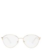 Matchesfashion.com Balenciaga - Round Metal Glasses - Womens - Brown