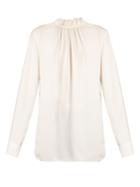 Marni Buttoned-back Ruffled-neck Blouse