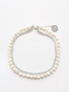 By Alona - Alexis Crystal And Freshwater Pearl Choker - Womens - Pearl
