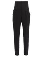 Matchesfashion.com Isabel Marant - Padme High-rise Wool Slim-leg Trousers - Womens - Black
