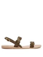 Matchesfashion.com Ancient Greek Sandals - Plexi Leather Sandals - Womens - Khaki
