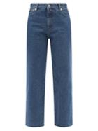 Ladies Rtw A.p.c. - New Sailor High-rise Cropped Straight-leg Jeans - Womens - Mid Denim