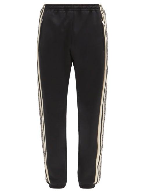 Matchesfashion.com Gucci - Gg Supreme-tape Jersey Track Pants - Mens - Black