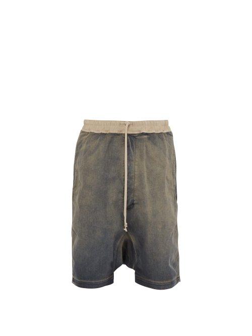 Matchesfashion.com Rick Owens Drkshdw - Dropped Crotch Denim Shorts - Mens - Grey