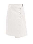 Matchesfashion.com Marni - Coated Tweed Wrap Skirt - Womens - White