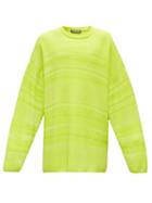 Matchesfashion.com Balenciaga - Dropped-sleeve Striped Sweater - Mens - Yellow