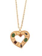 Dolce & Gabbana Crystal-embellished Heart-pendant Necklace