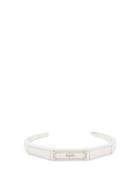 Matchesfashion.com Alexander Mcqueen - Logo-engraved Cuff Bracelet - Mens - Silver