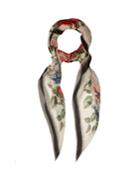 Alexander Mcqueen Floral-print Silk-chiffon Scarf