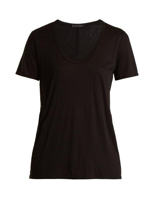 Matchesfashion.com The Row - Scoop Neck T Shirt - Womens - Black