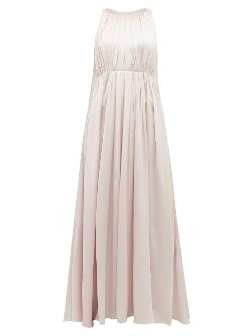Matchesfashion.com Roksanda - Aurelie Silk Charmeuse Gown - Womens - Light Pink