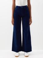 Officine Gnrale - Romy Corduroy Wide-leg Trousers - Womens - Indigo