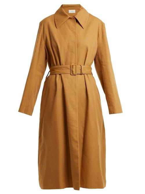 Matchesfashion.com The Row - Rundi Panama Linen Trench Coat - Womens - Tan