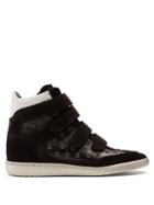 Isabel Marant Bilsy Embellished Concealed-wedge Leather Trainers