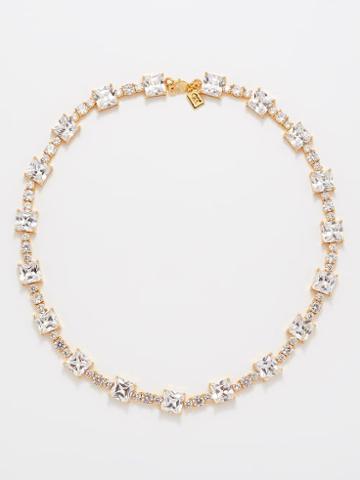 Crystal Haze - Dynasty Crystal & 18kt Gold-plated Necklace - Womens - Gold Multi