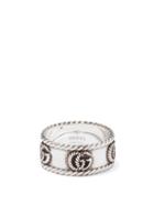 Gucci - Gg Antiqued Sterling-silver Ring - Mens - Silver