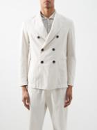 Barena Venezia - Sirocco Double-breasted Cotton-blend Blazer - Mens - Cream