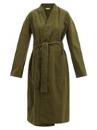 General Sleep - Everyone Organic-cotton Robe - Womens - Khaki