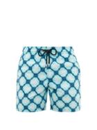 Matchesfashion.com Vilebrequin - Moorea Turtle Print Swim Shorts - Mens - Blue White