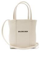 Matchesfashion.com Balenciaga - Everyday Xxs Canvas Tote Bag - Womens - Cream